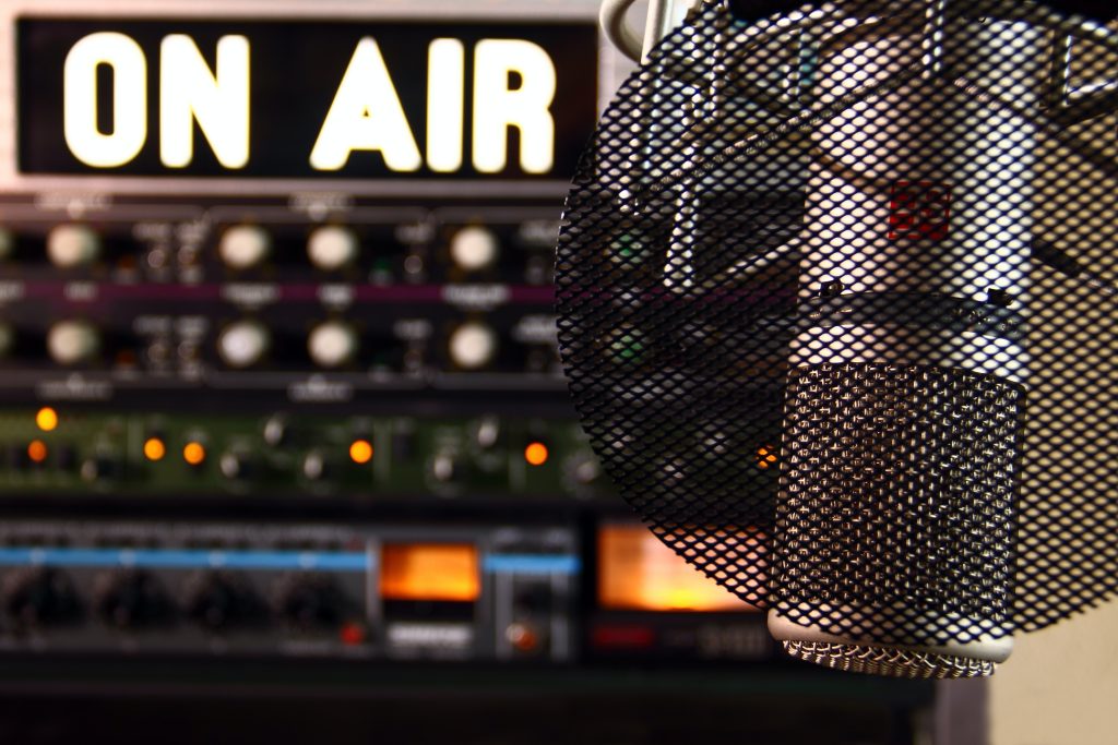 on air stock image
